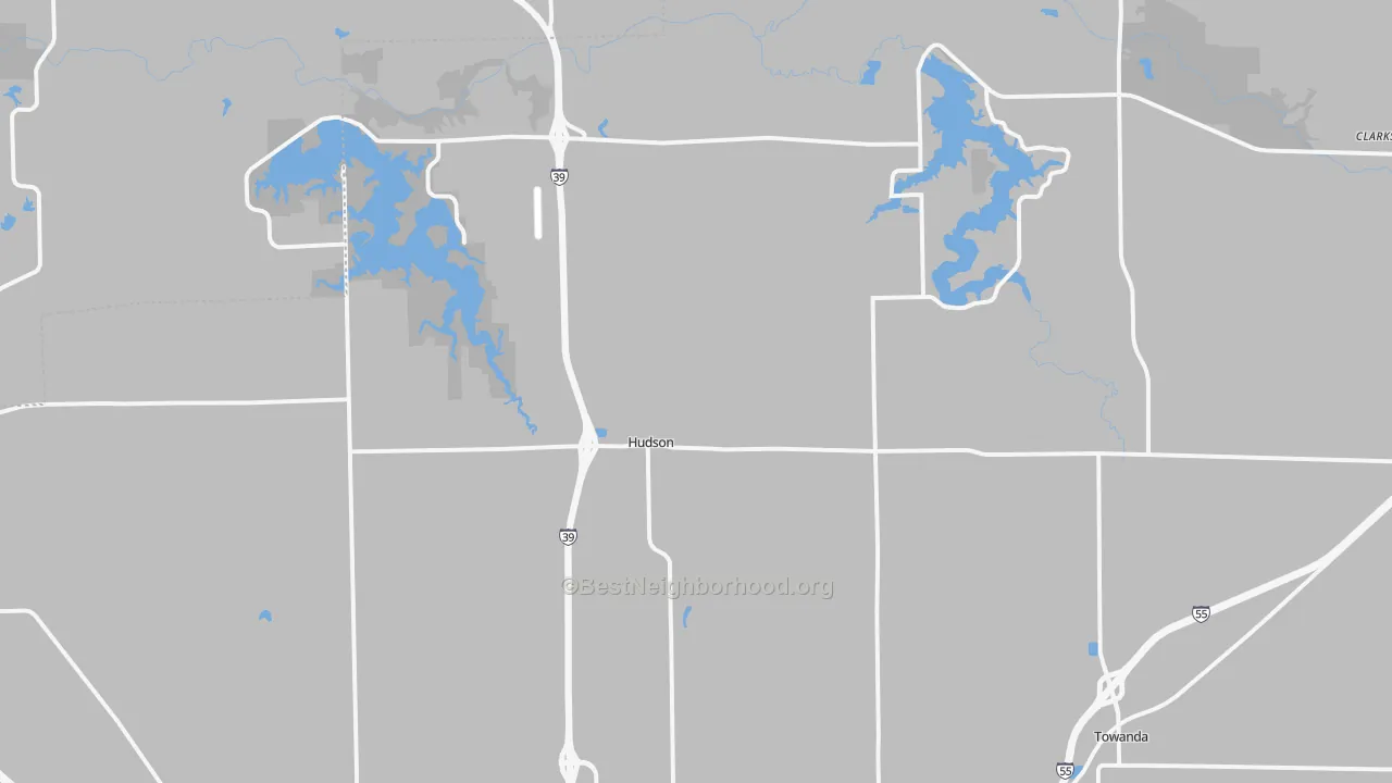 Transit Grade map of Hudson, IL