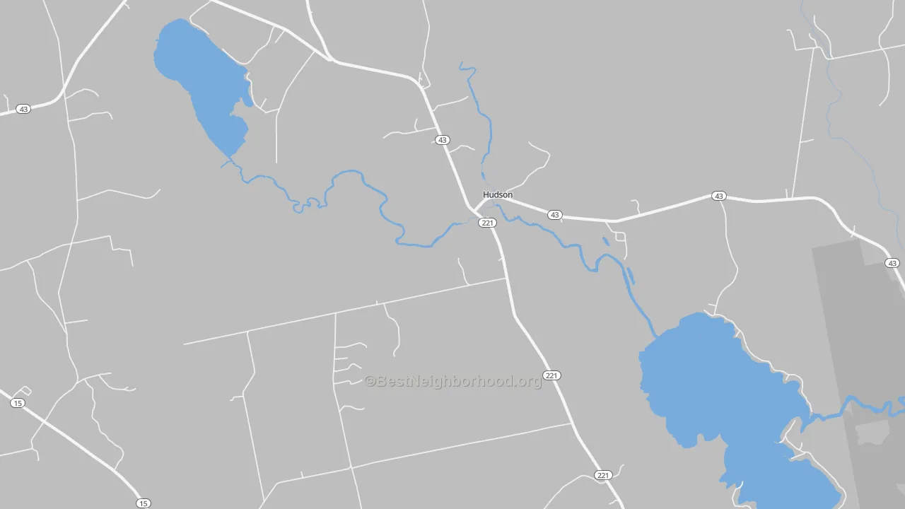 Transit Grade map of Hudson, ME