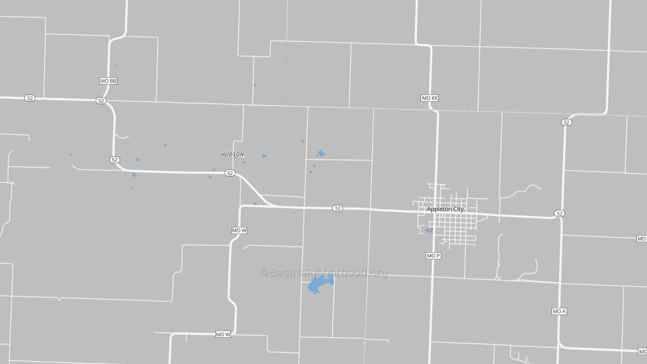Transit Grade map of Hudson, MO