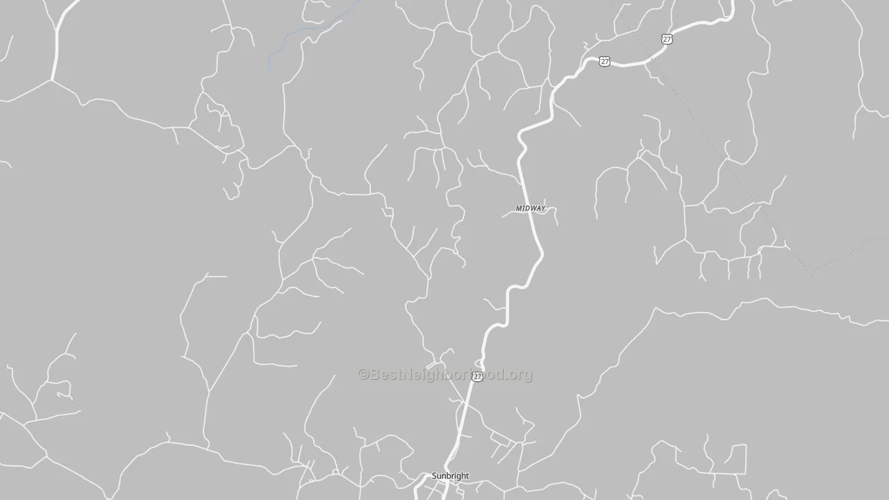 Transit Grade map of Huffman, TN