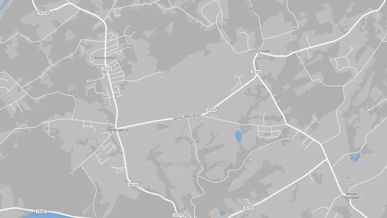 Transit Grade map of Hughesville, NJ