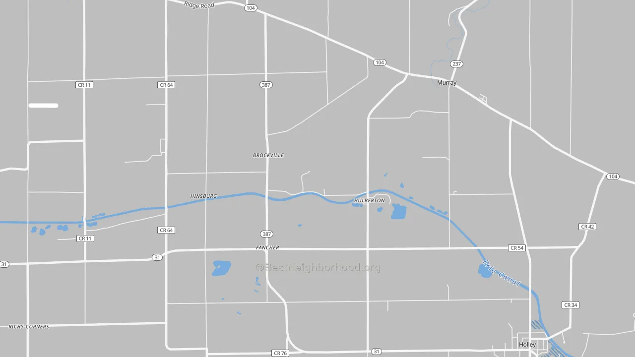 Transit Grade map of Hulberton, NY
