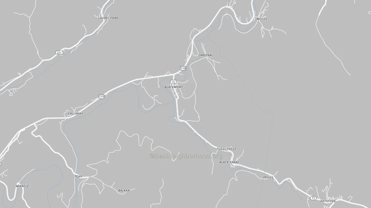 Transit Grade map of Hulen, KY