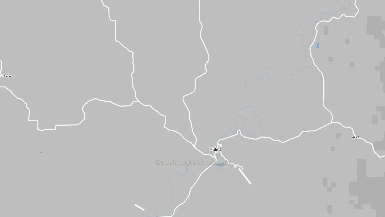 Transit Grade map of Hulett, WY
