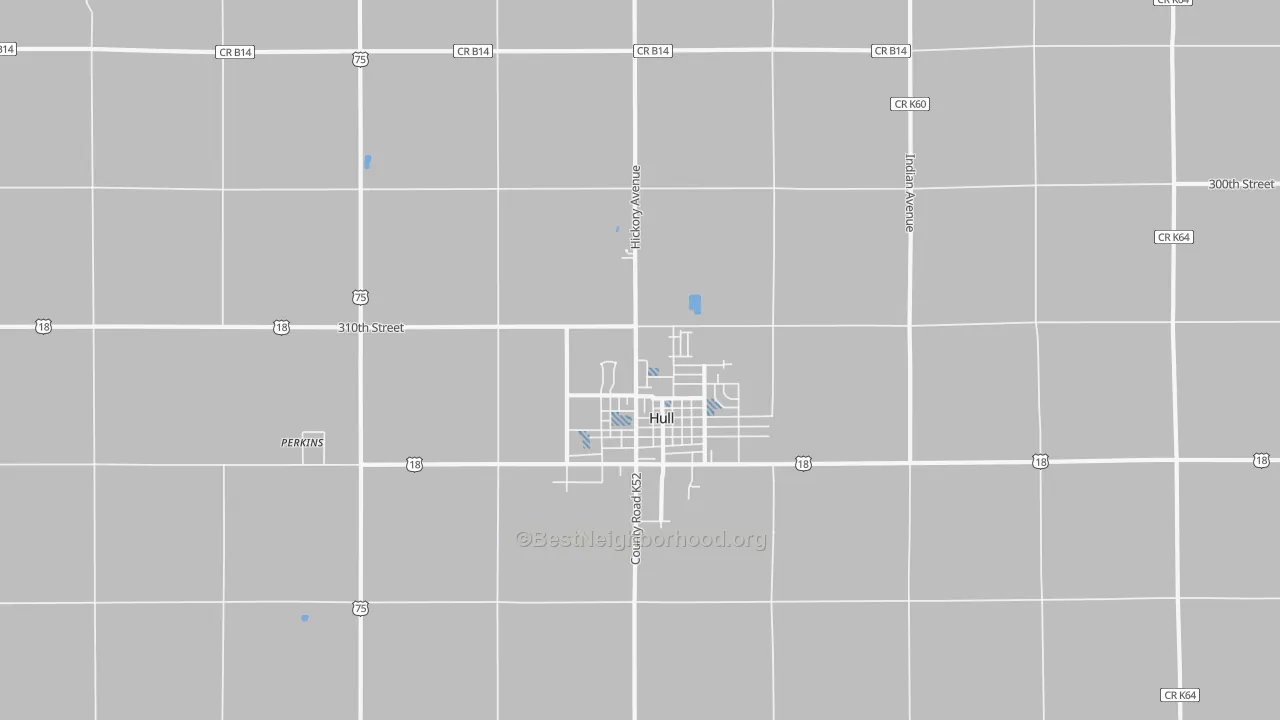 Transit Grade map of Hull, IA
