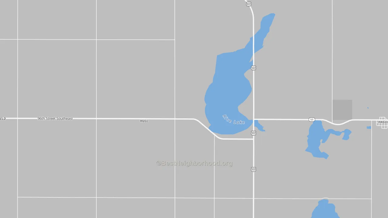 Transit Grade map of Hull, ND