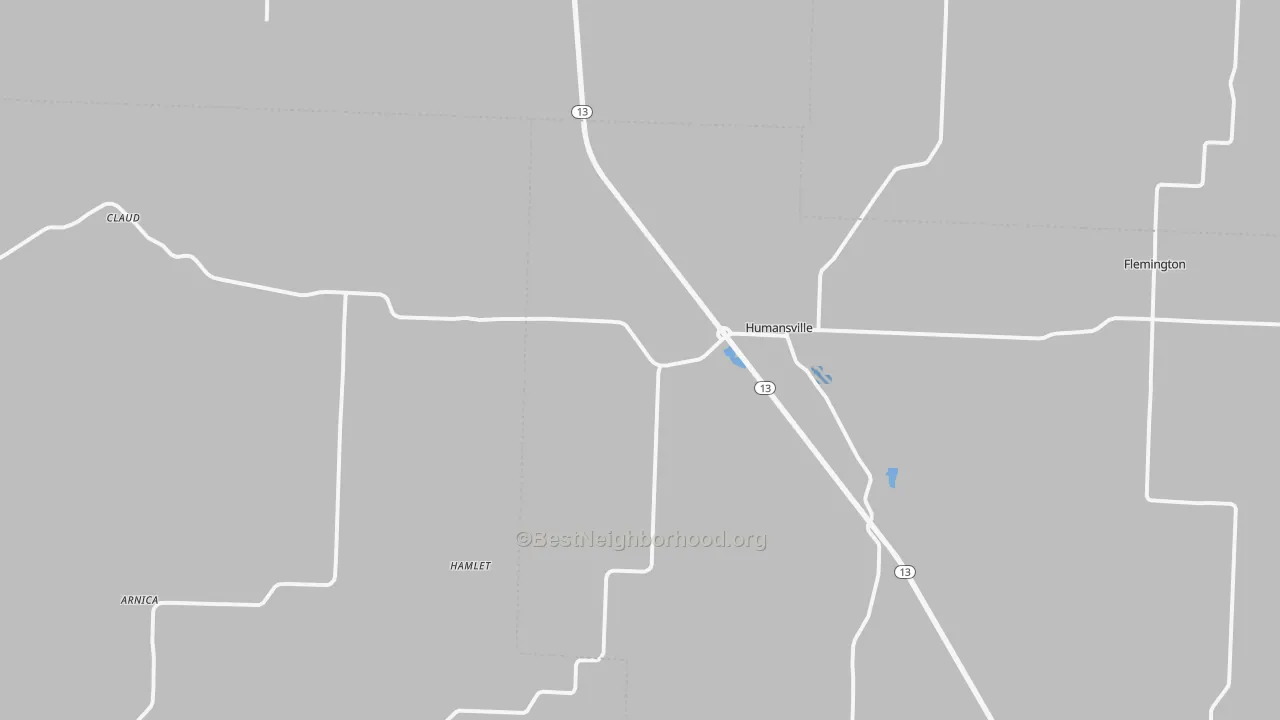 Transit Grade map of Humansville, MO