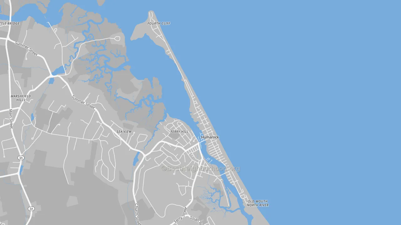 Transit Grade map of Humarock, MA