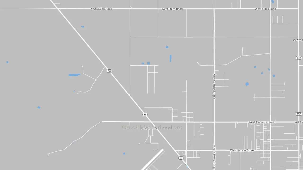 Transit Grade map of Humble City, NM