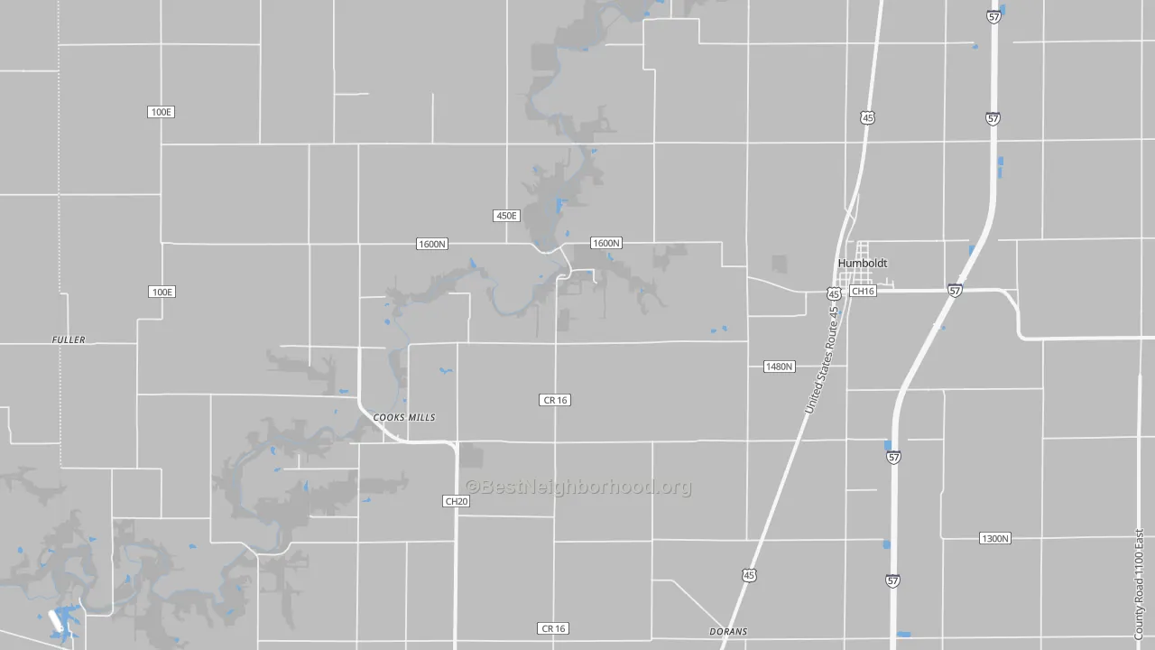 Transit Grade map of Humboldt, IL
