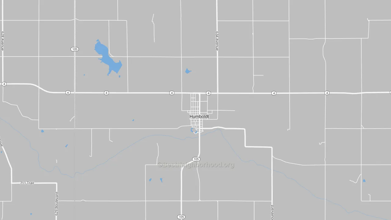 Transit Grade map of Humboldt, NE