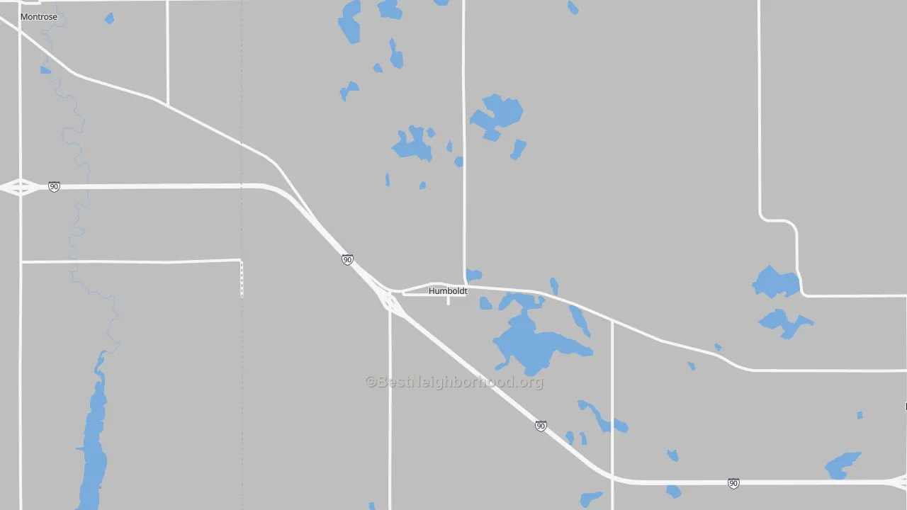 Transit Grade map of Humboldt, SD