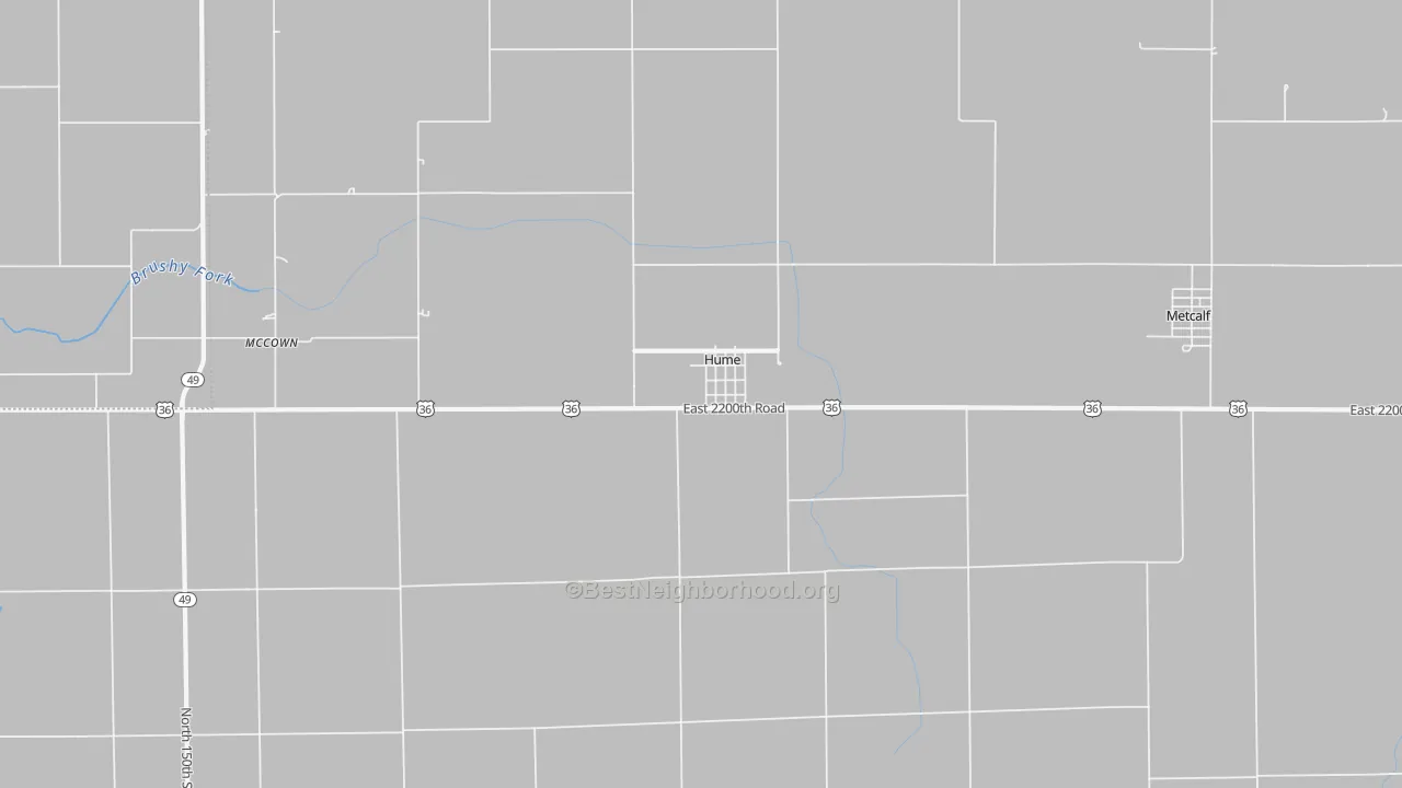 Transit Grade map of Hume, IL