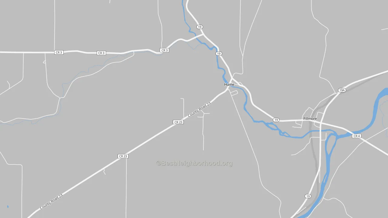 Transit Grade map of Hume, NY