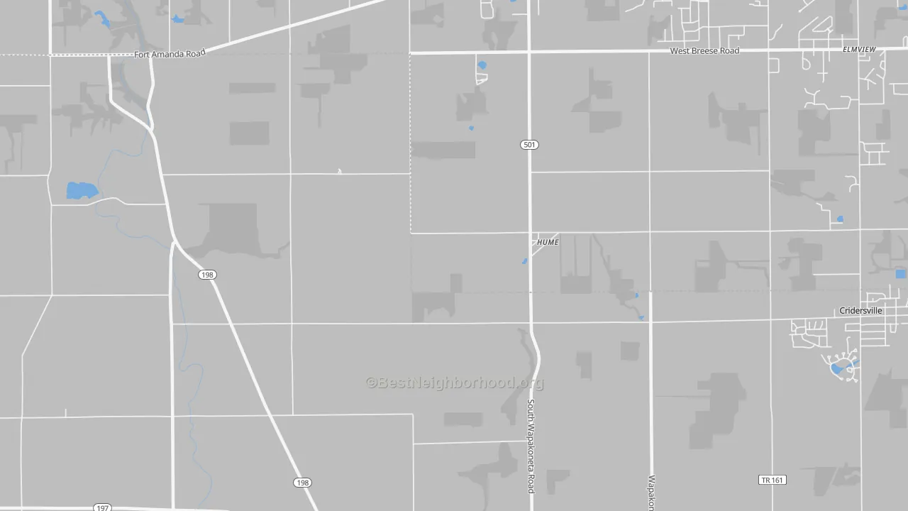 Transit Grade map of Hume, OH