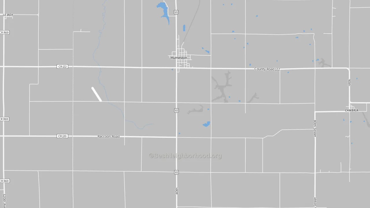 Transit Grade map of Humeston, IA