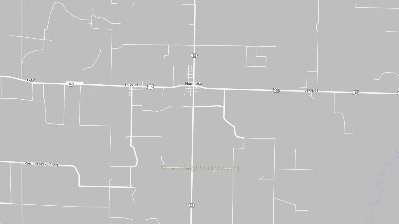 Transit Grade map of Humnoke, AR