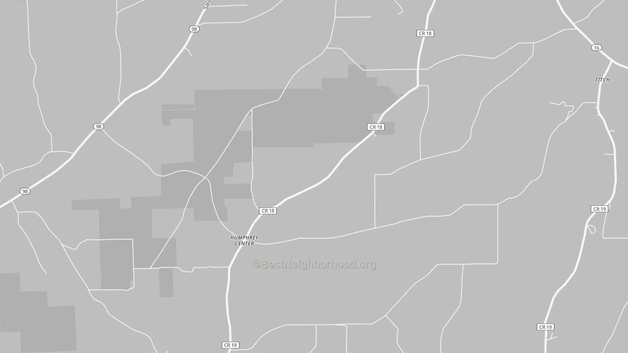 Transit Grade map of Humphrey Center, NY