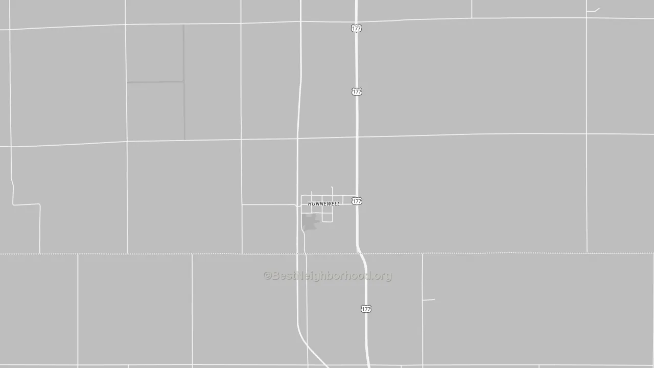 Transit Grade map of Hunnewell, KS