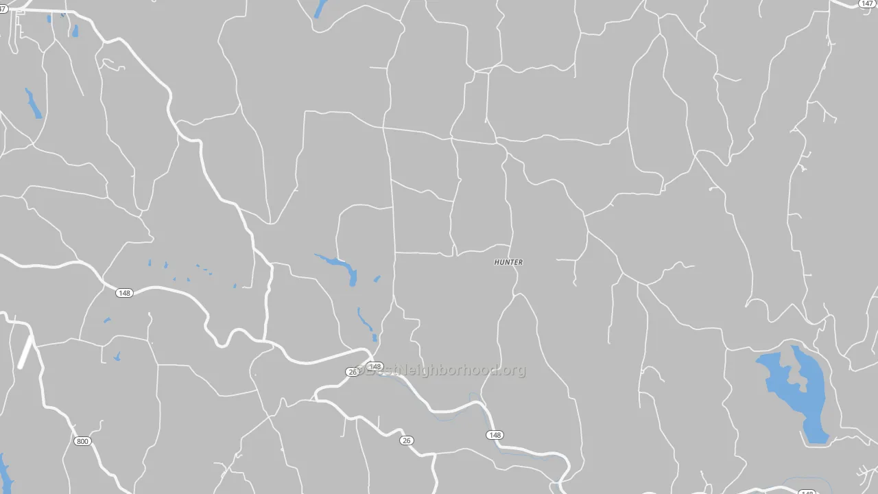 Transit Grade map of Hunter, OH