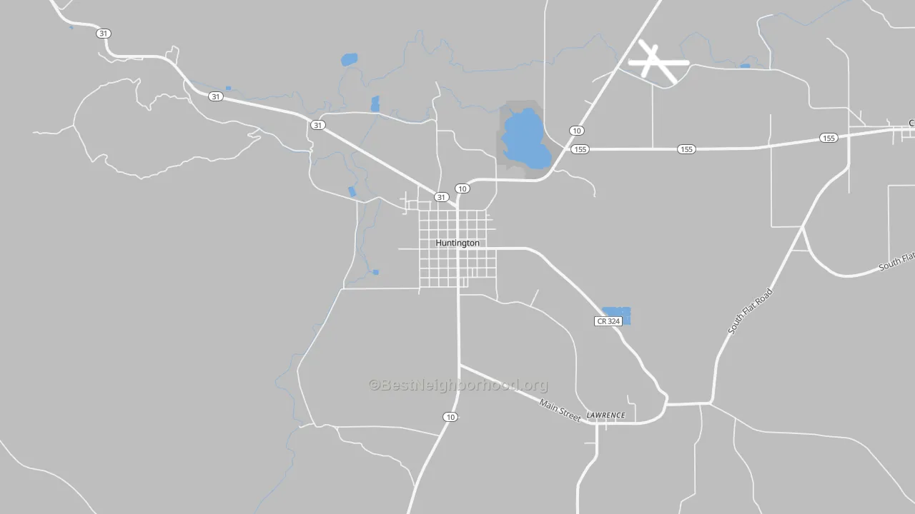 Transit Grade map of Huntington, UT
