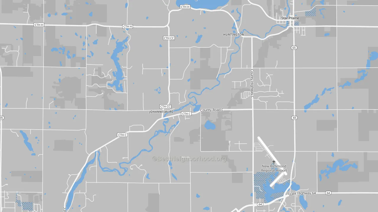 Transit Grade map of Huntington, WI