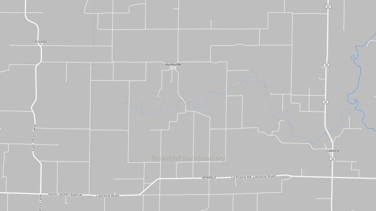 Transit Grade map of Huntsville, IL
