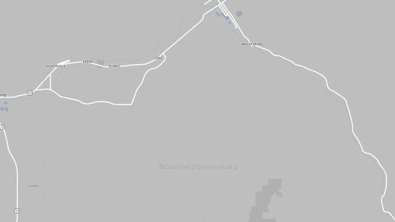 Transit Grade map of Huntsville, WA