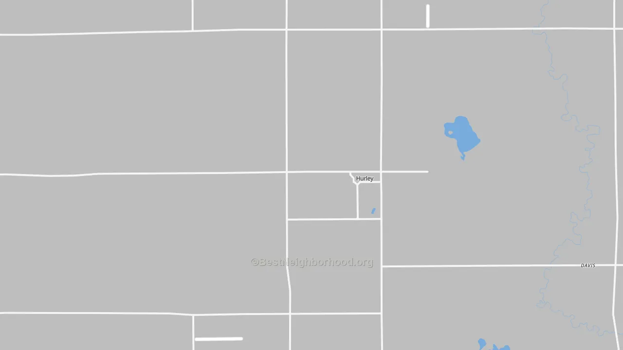 Transit Grade map of Hurley, SD