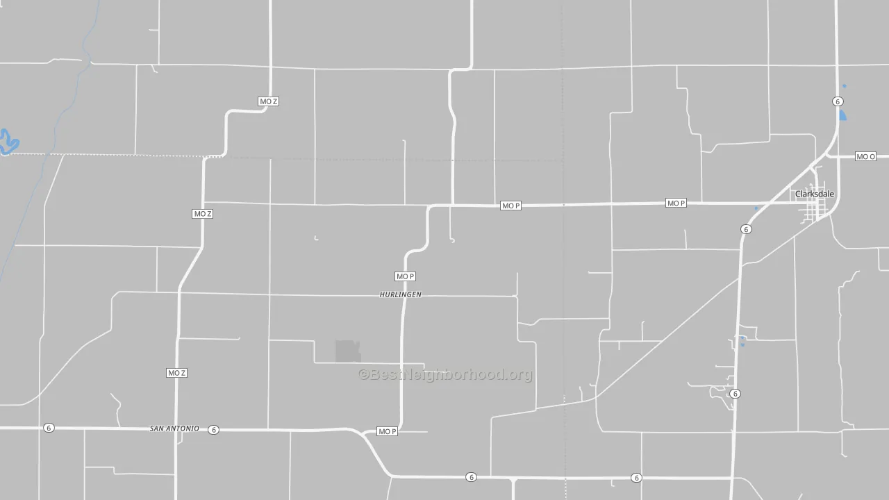 Transit Grade map of Hurlingen, MO