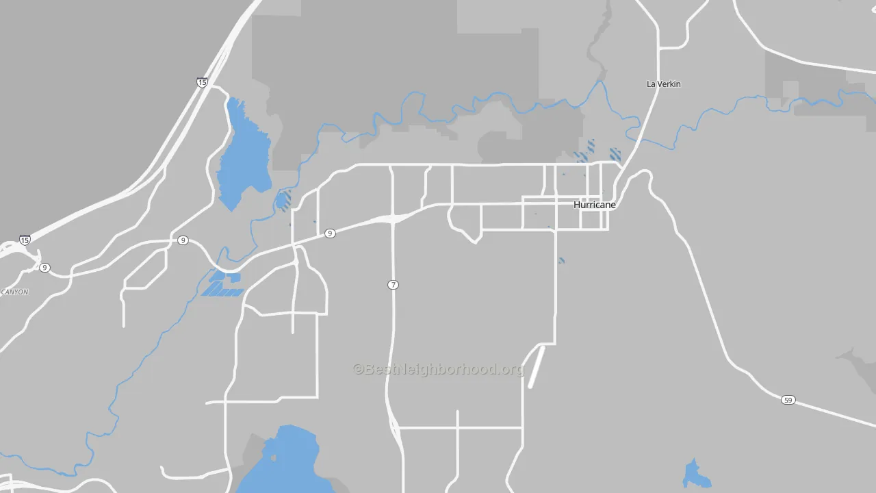 Transit Grade map of Hurricane, UT