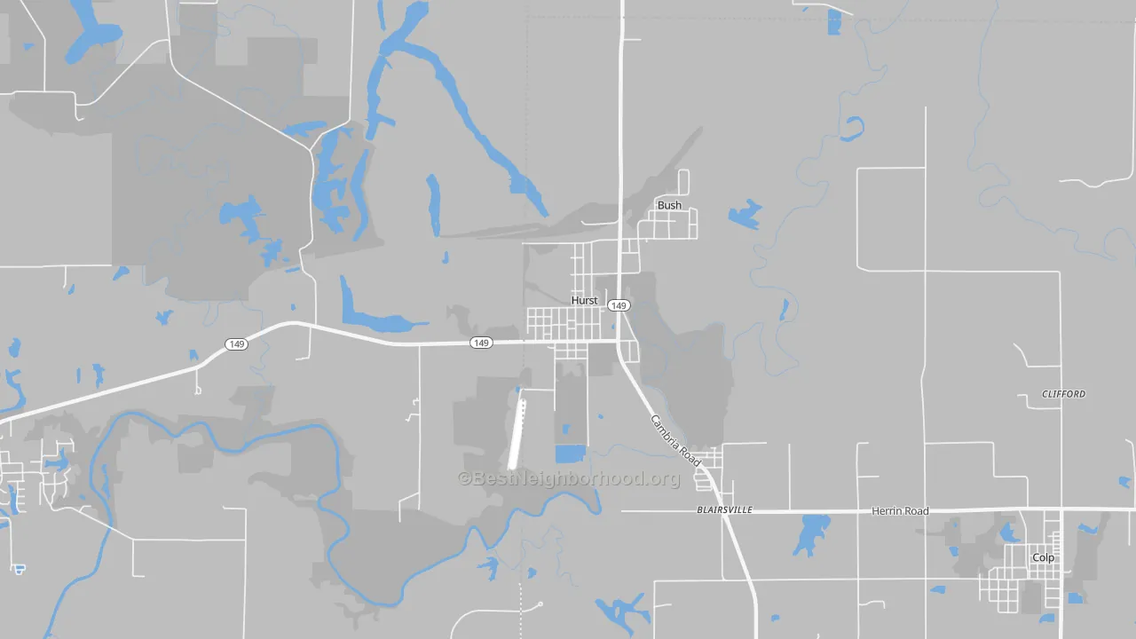 Transit Grade map of Hurst, IL