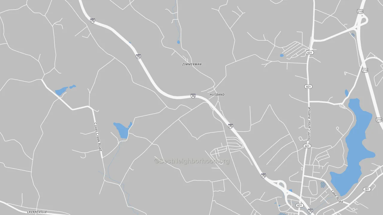 Transit Grade map of Husband, PA