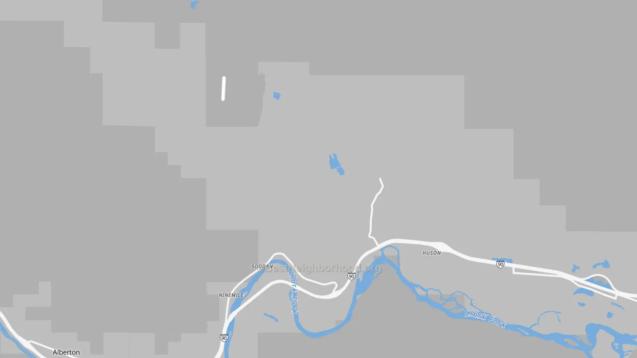 Transit Grade map of Huson, MT