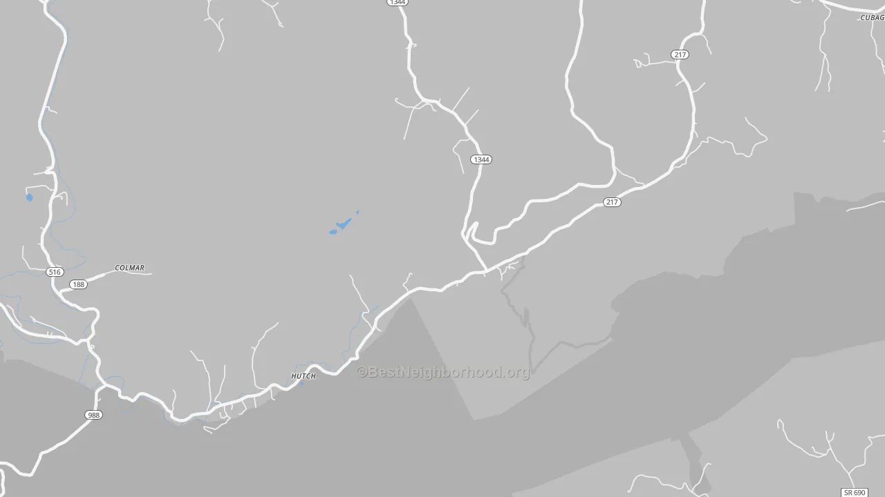 Transit Grade map of Hutch, KY