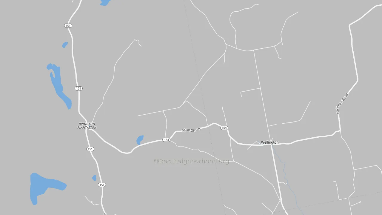 Transit Grade map of Hutchins Corner, ME