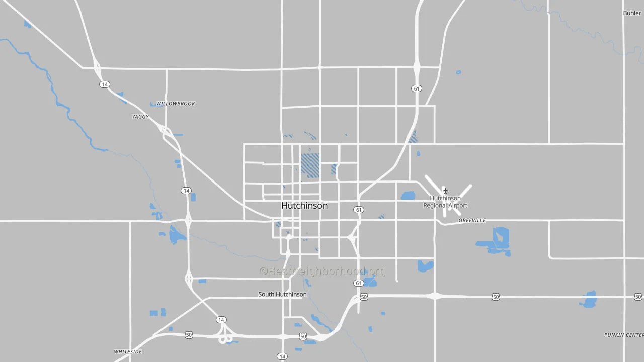 Transit Grade map of Hutchinson, KS