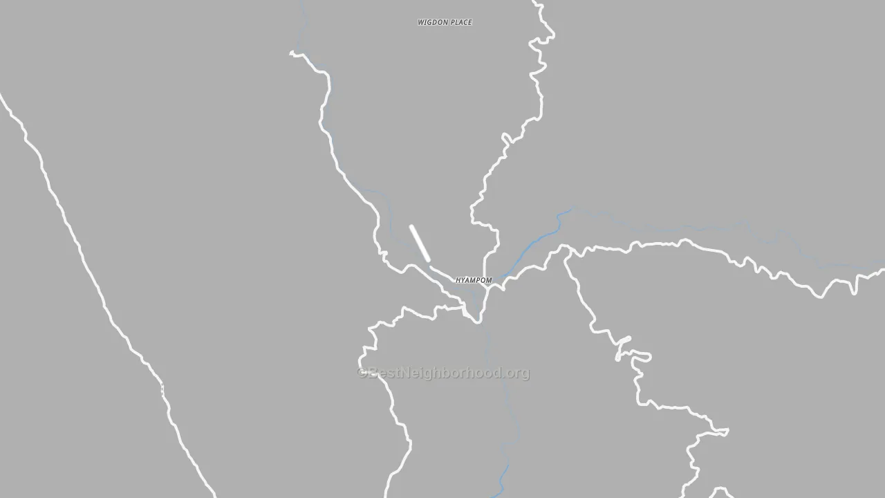 Transit Grade map of Hyampom, CA