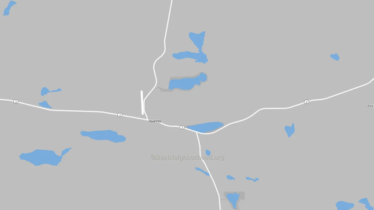 Transit Grade map of Hyannis, NE