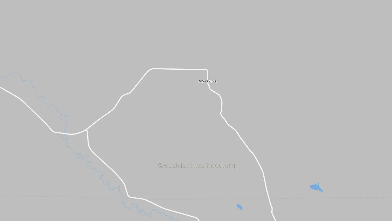 Transit Grade map of Hyattville, WY