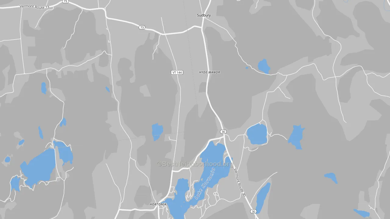 Transit Grade map of Hyde Manor, VT