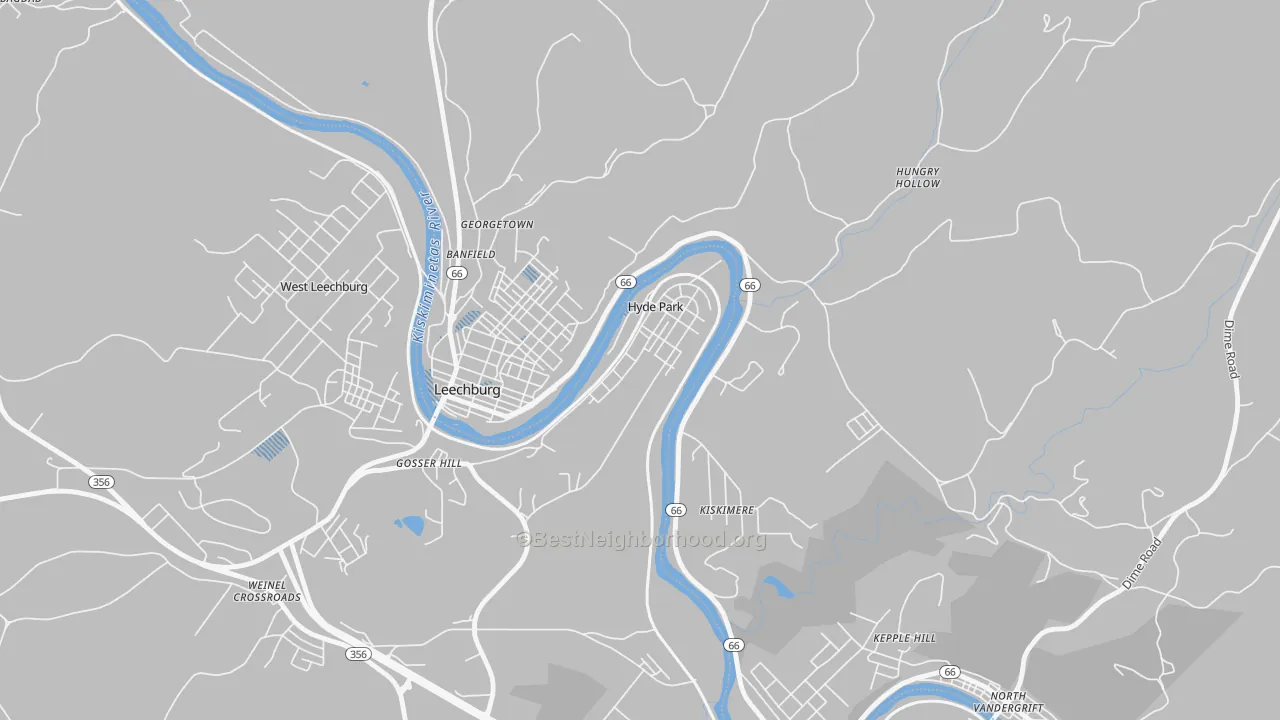 Transit Grade map of Hyde Park, PA