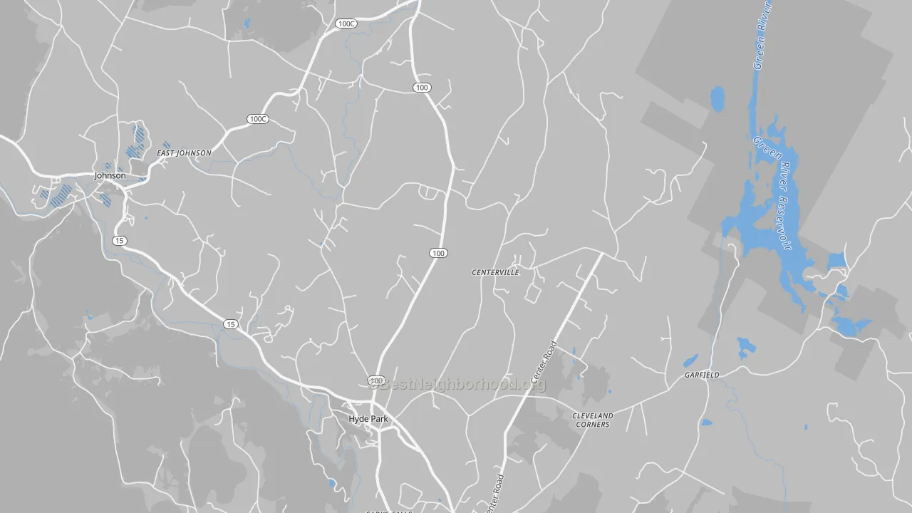 Transit Grade map of Hyde Park, VT