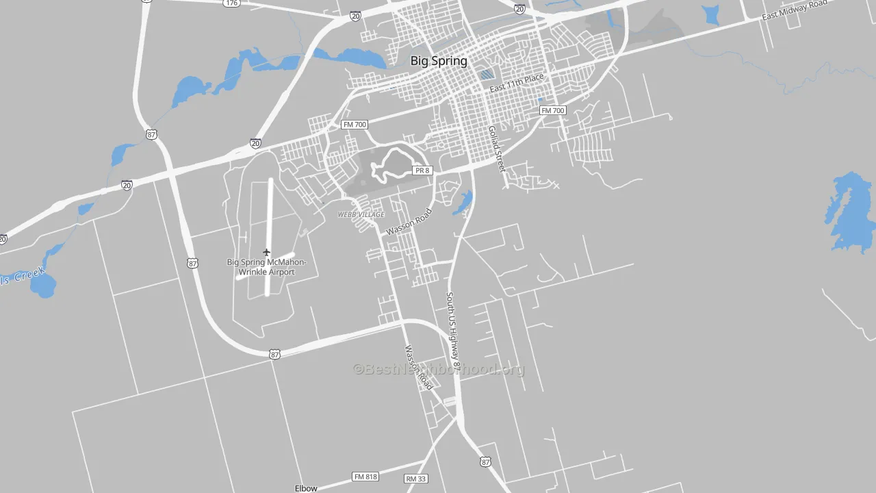 Transit Grade map of Hyman, TX