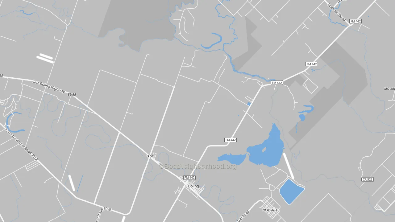 Transit Grade map of Iago, TX