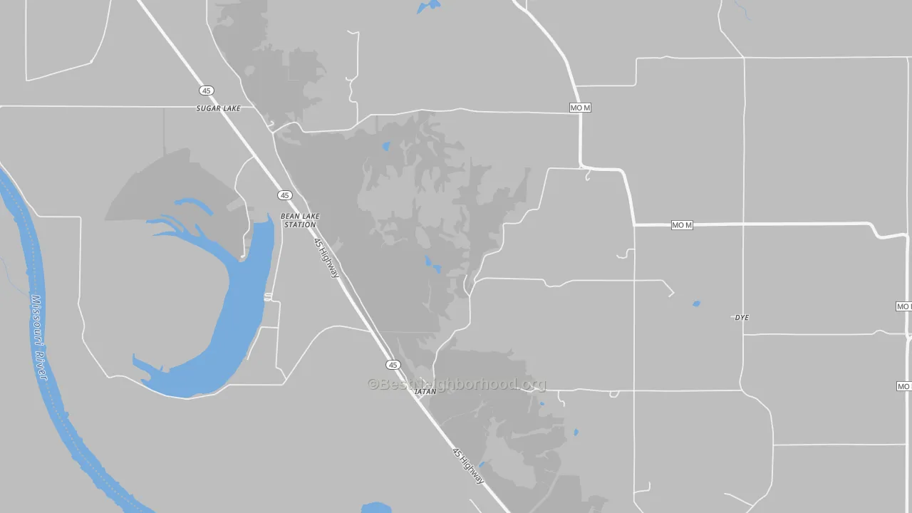 Transit Grade map of Iatan, MO