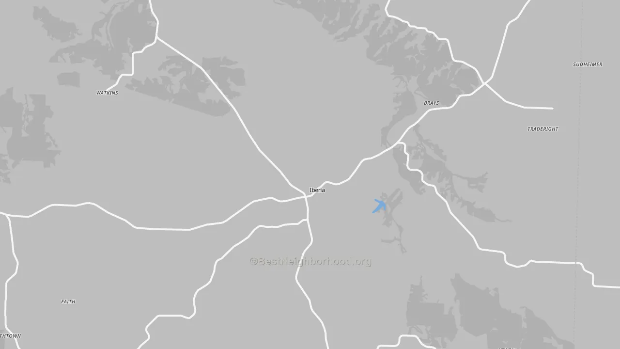 Transit Grade map of Iberia, MO