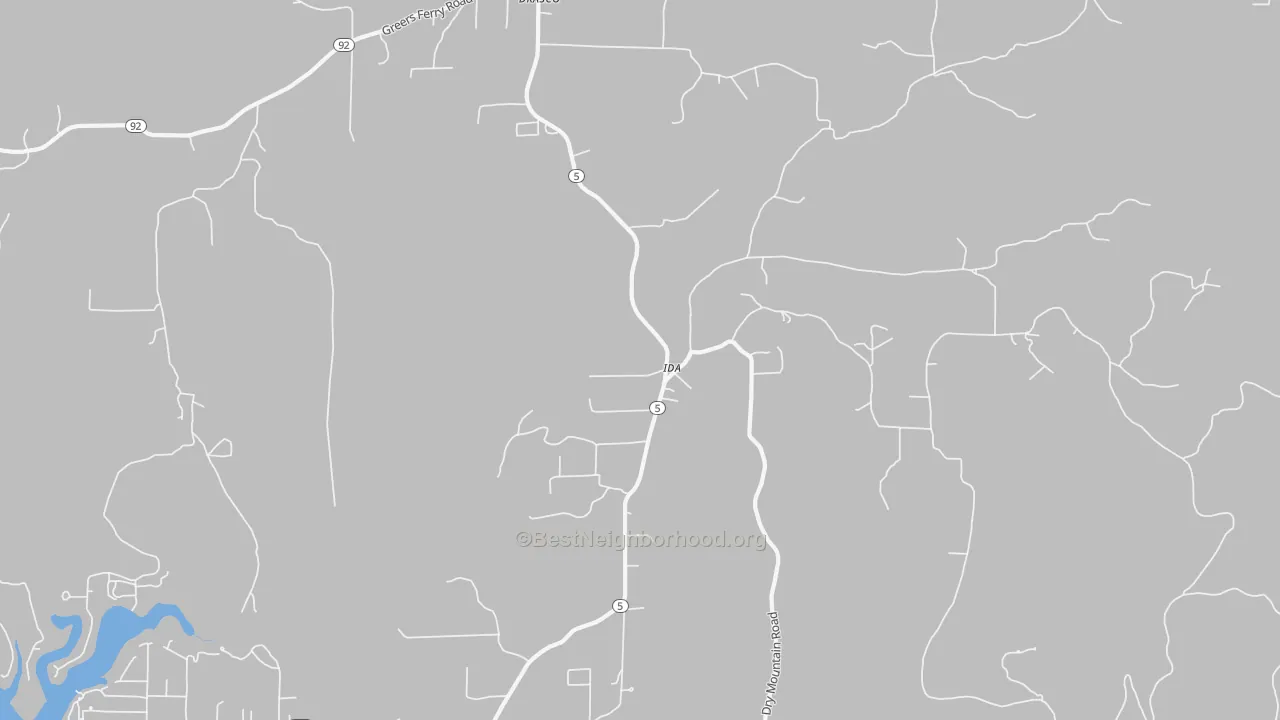 Transit Grade map of Ida, AR