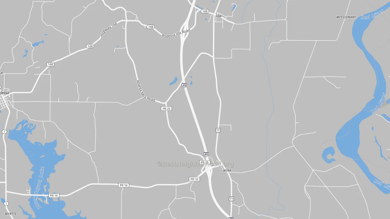 Transit Grade map of Ida, LA