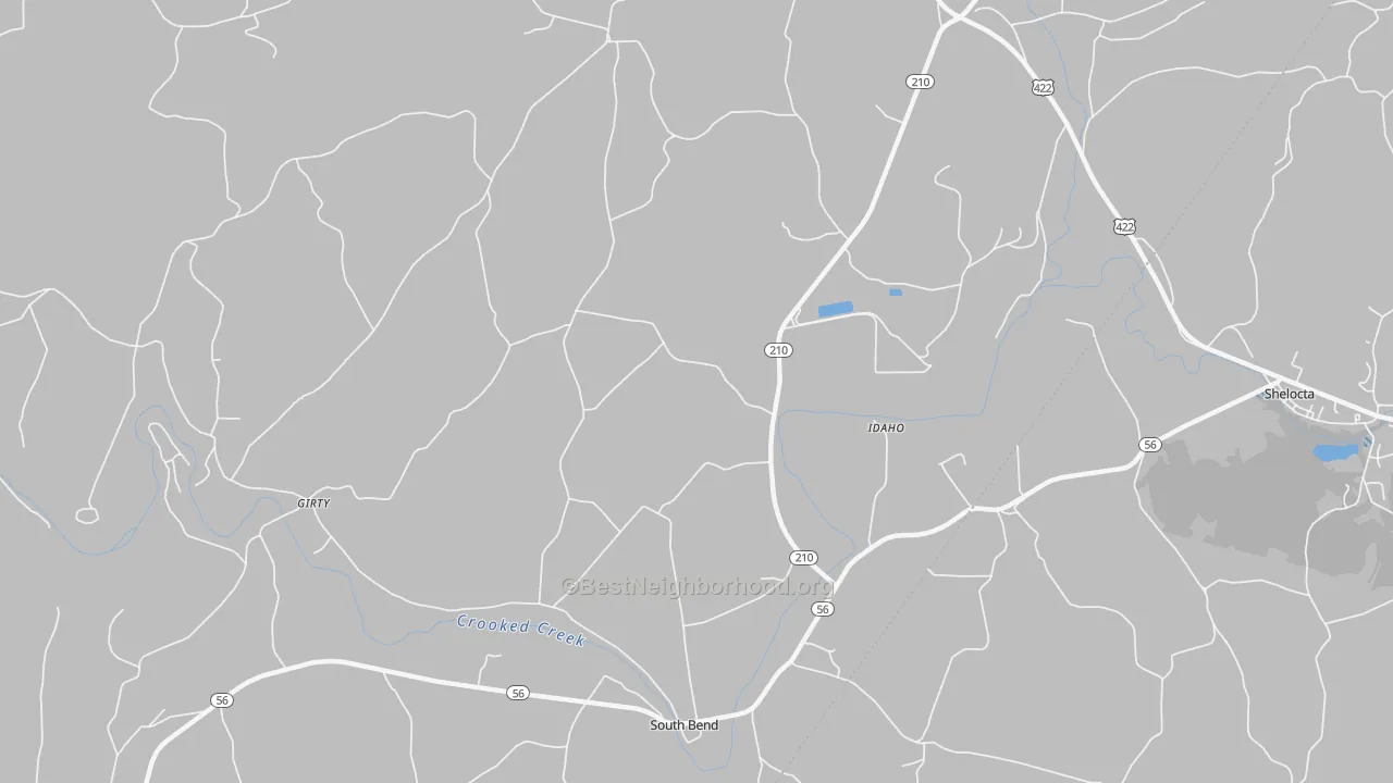 Transit Grade map of Idaho, PA